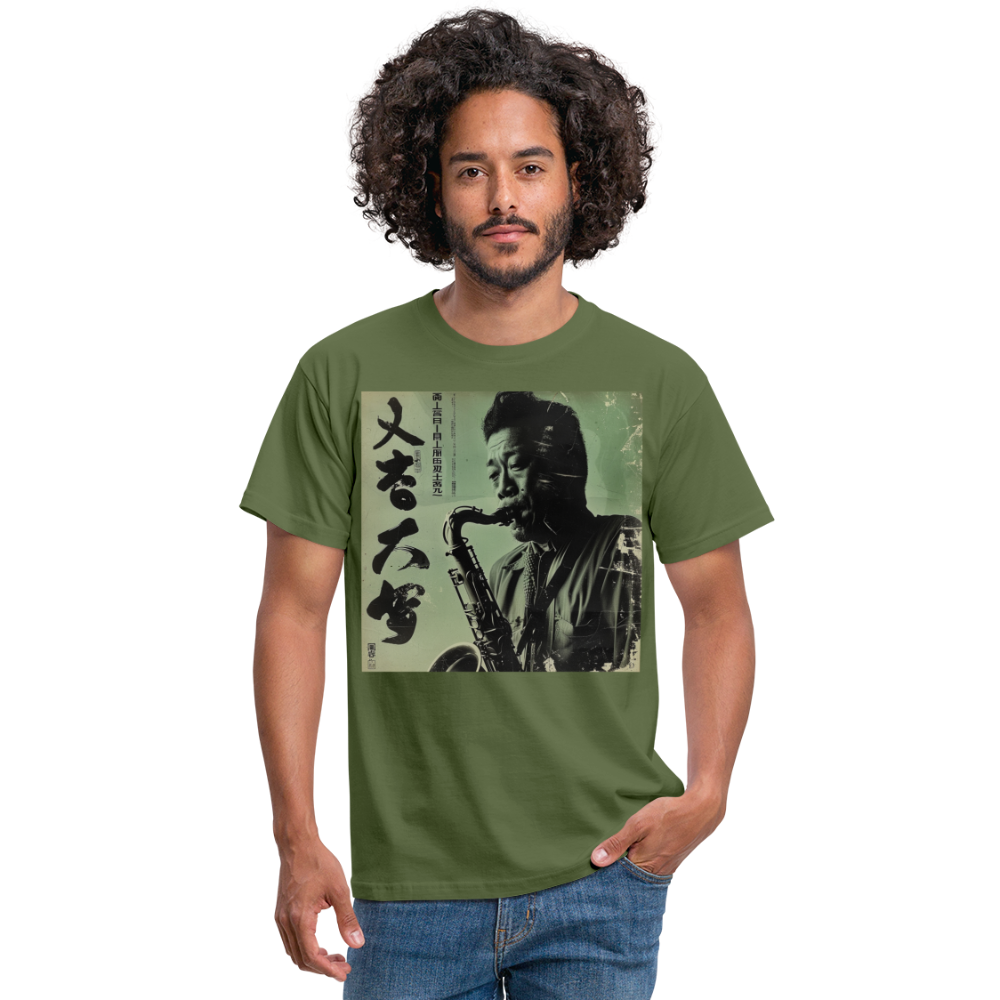 Live Mount Fuji Jazzcafé , T-shirt herr - Militärgrön