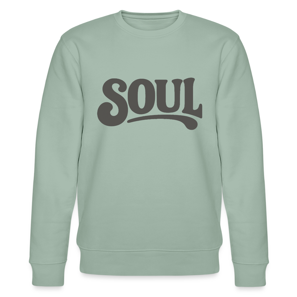 All About Soul, Ekologisk sweatshirt CHANGER unisex från Stanley/Stella - ljus grågrön
