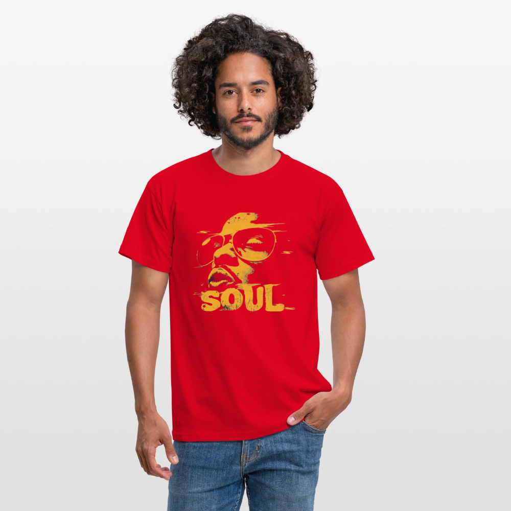 Funky Soul, T-shirt herr - röd