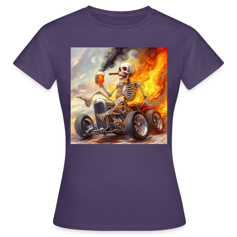 Knekta Krash, T-shirt dam - mörklila