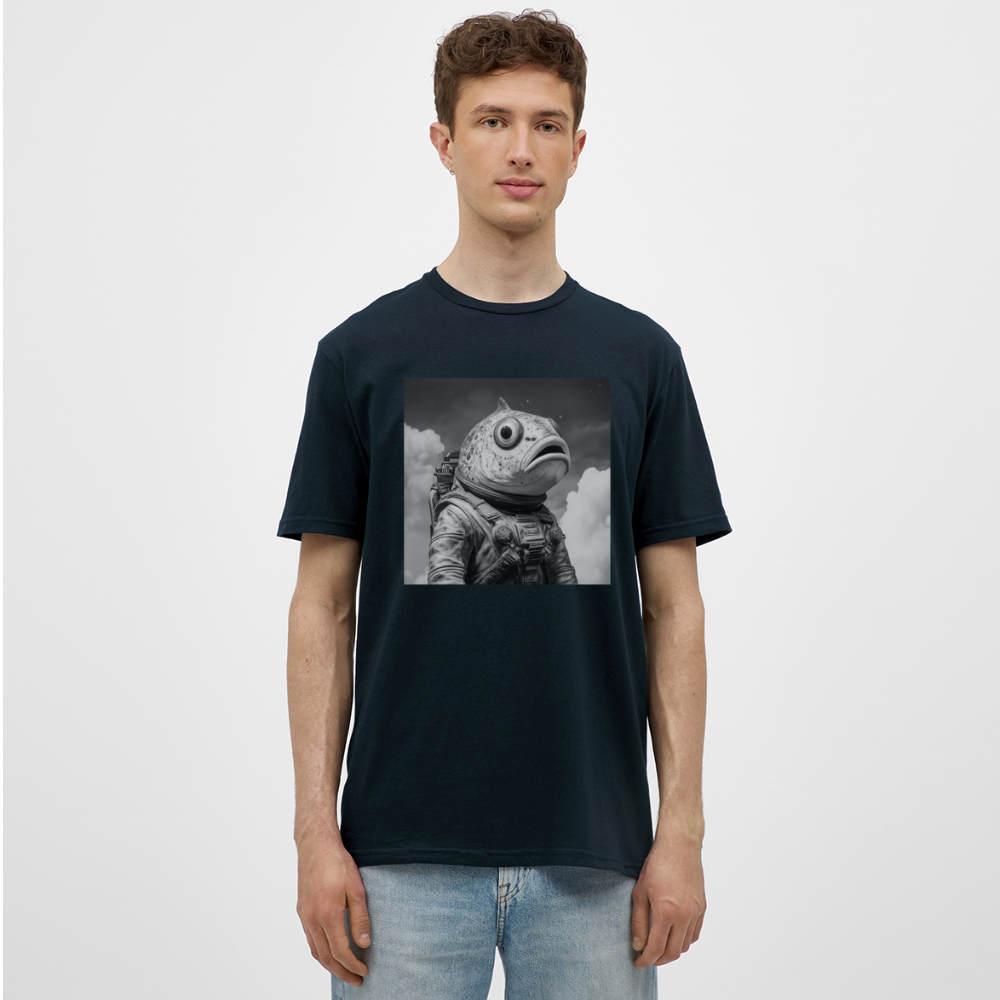 En ensam simtur i universum, T-shirt herr - marinblå