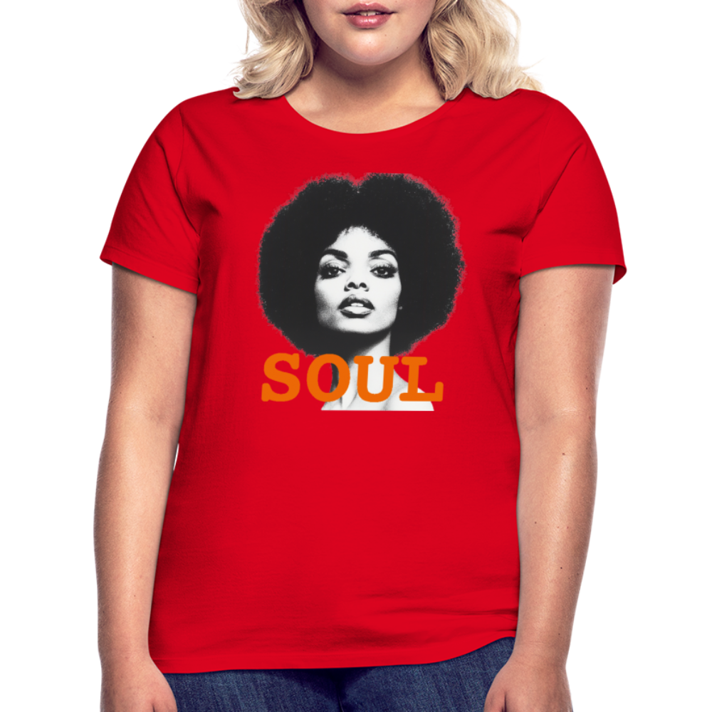 Soul PWR, T-shirt dam - röd