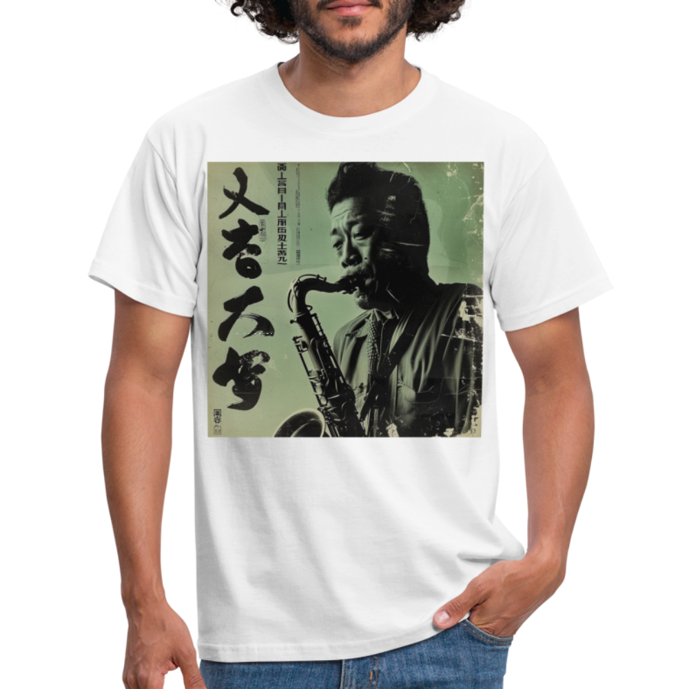 Live Mount Fuji Jazzcafé , T-shirt herr - vit