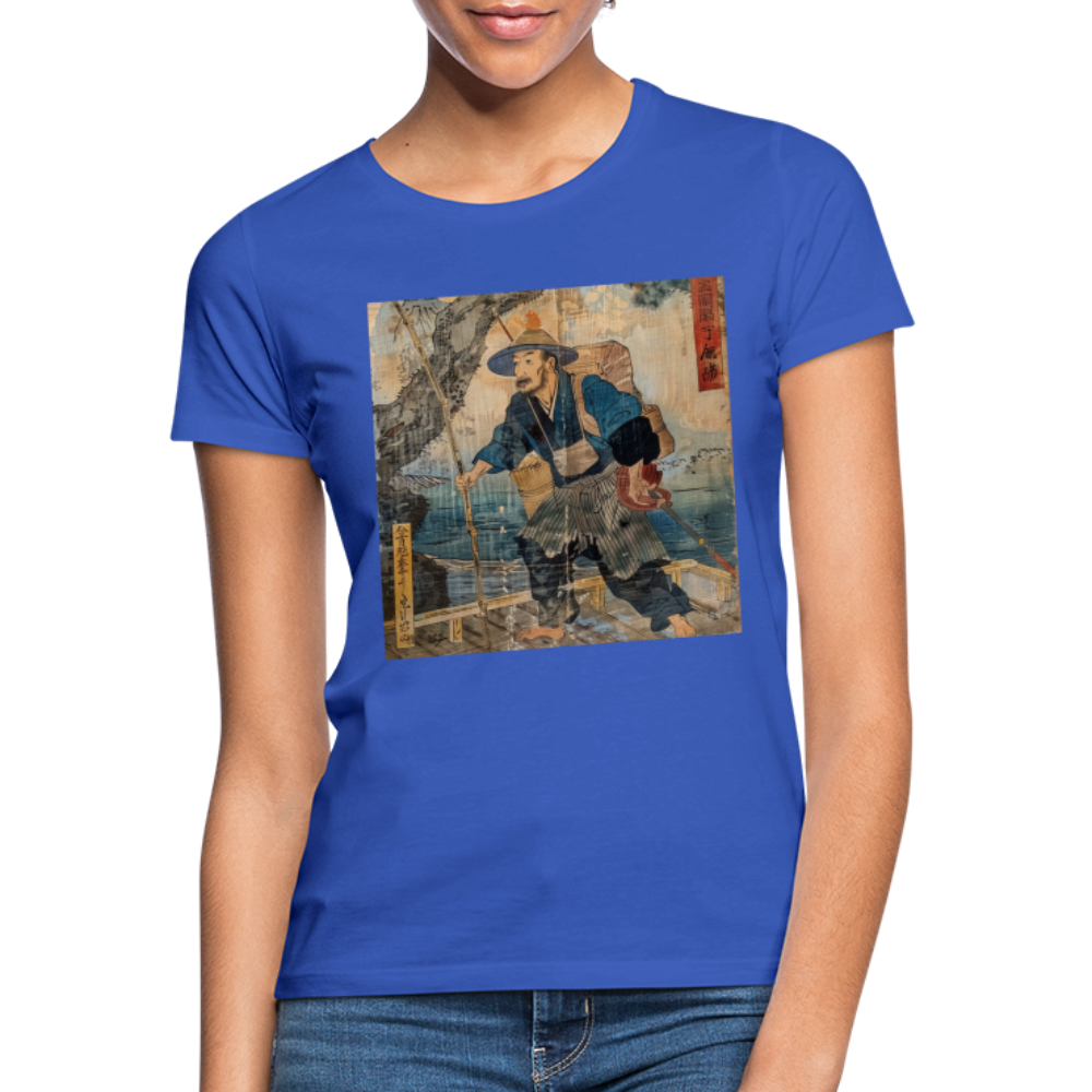 Fiskaren som bytte karriär, T-shirt dam - royalblå