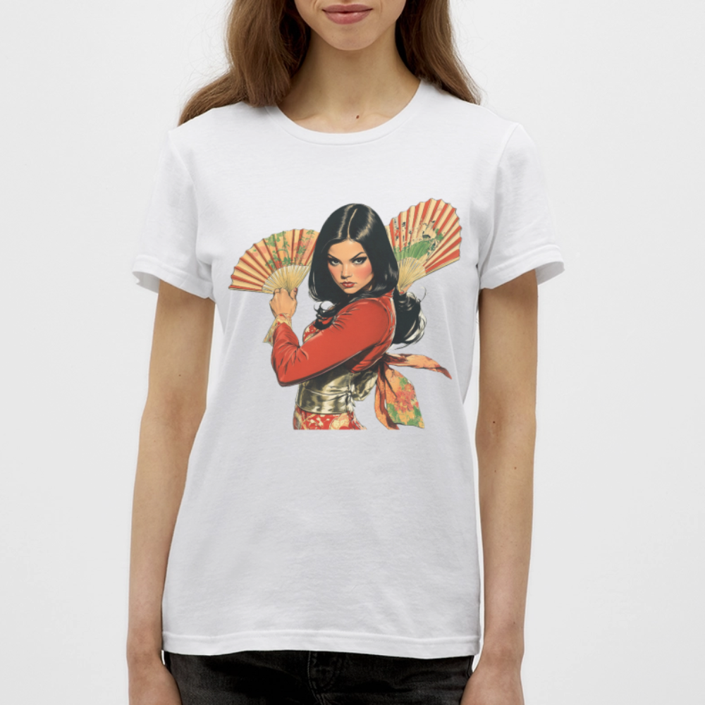 Dansen med Solfjädrar: Vindens krigare, T-shirt dam - vit