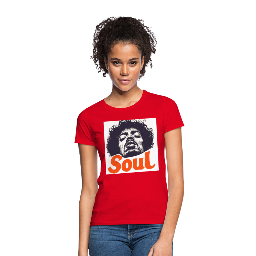 Soul, T-shirt dam - röd