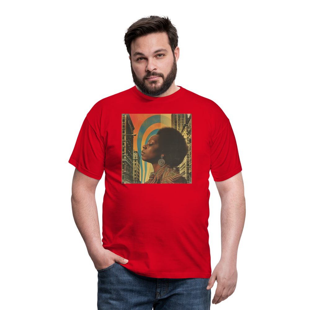 Jazz in the Moonlight, T-shirt herr - röd