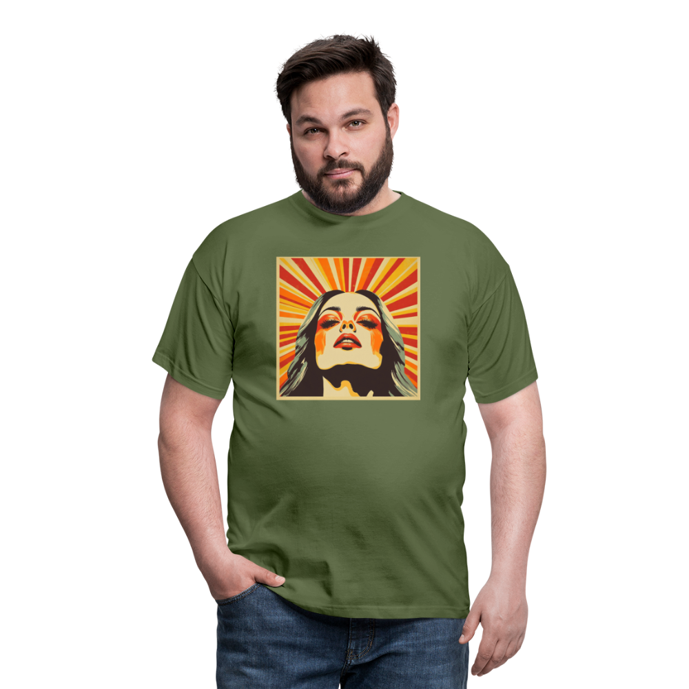 Dagens Första Strålar, T-shirt herr - Militärgrön