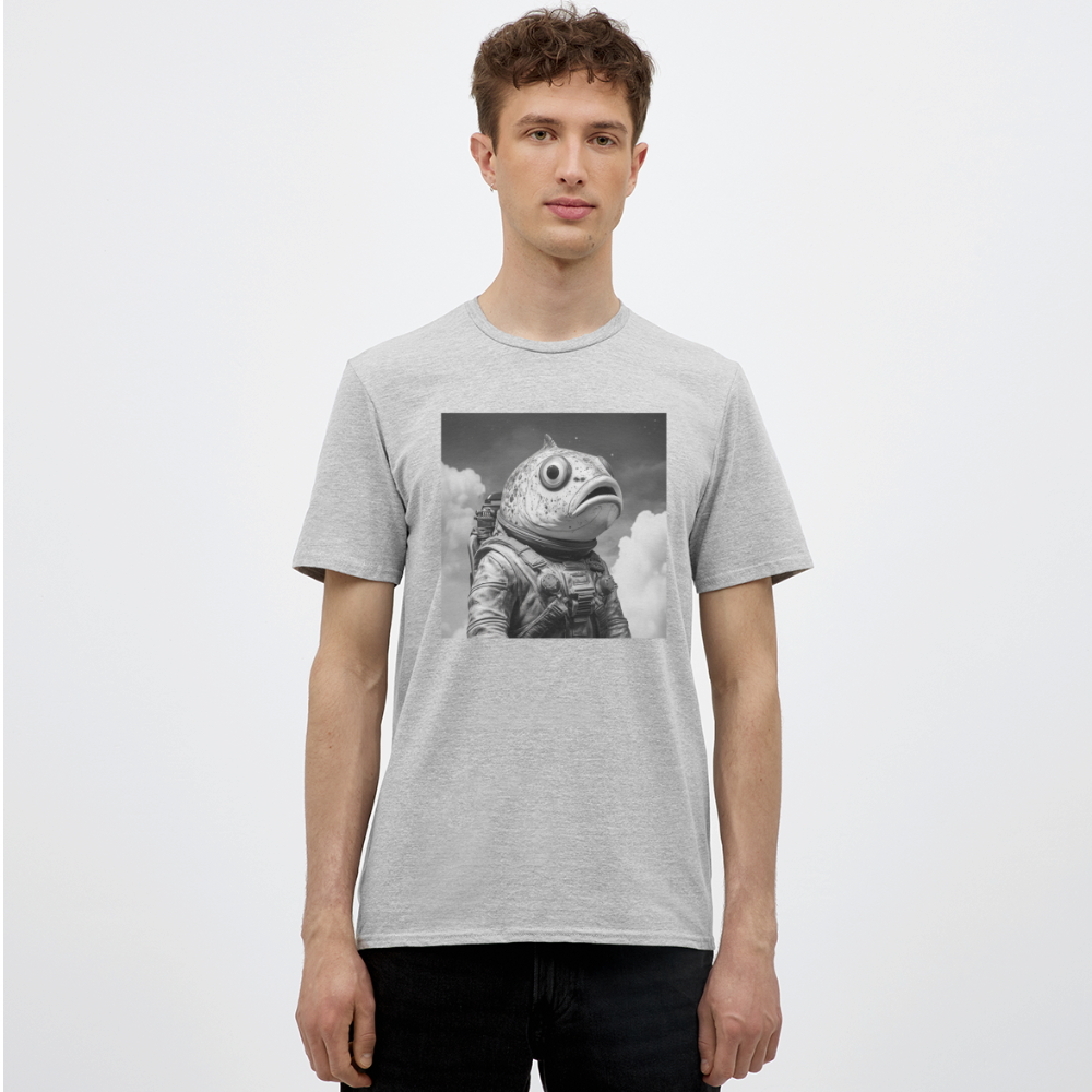 En ensam simtur i universum, T-shirt herr - gråmelerad