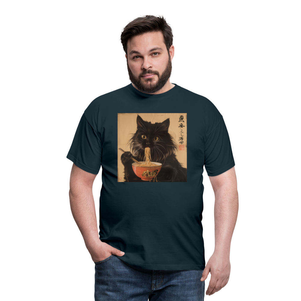Kejsarens Katt och Ramens Hemlighet, T-shirt herr - marinblå