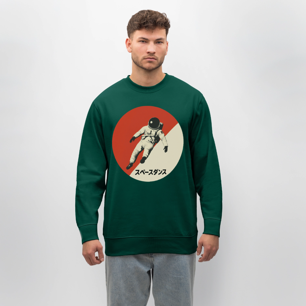 Space Dance, Ekologisk sweatshirt CHANGER unisex från Stanley/Stella - skogsgrön