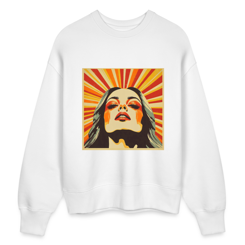 Sun Girl, Ekologisk oversizetröja RADDER unisex från Stanley/Stella - vit
