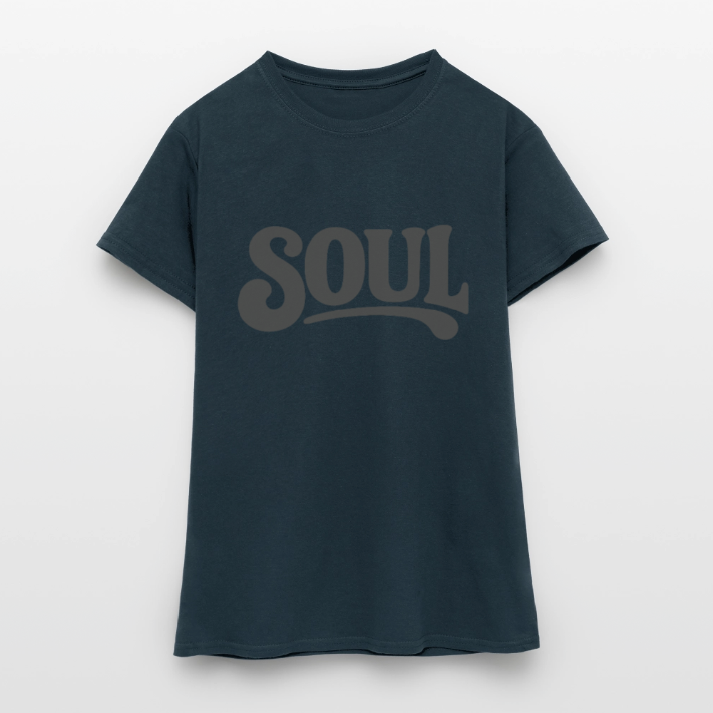 All About Soul, T-shirt dam - marinblå