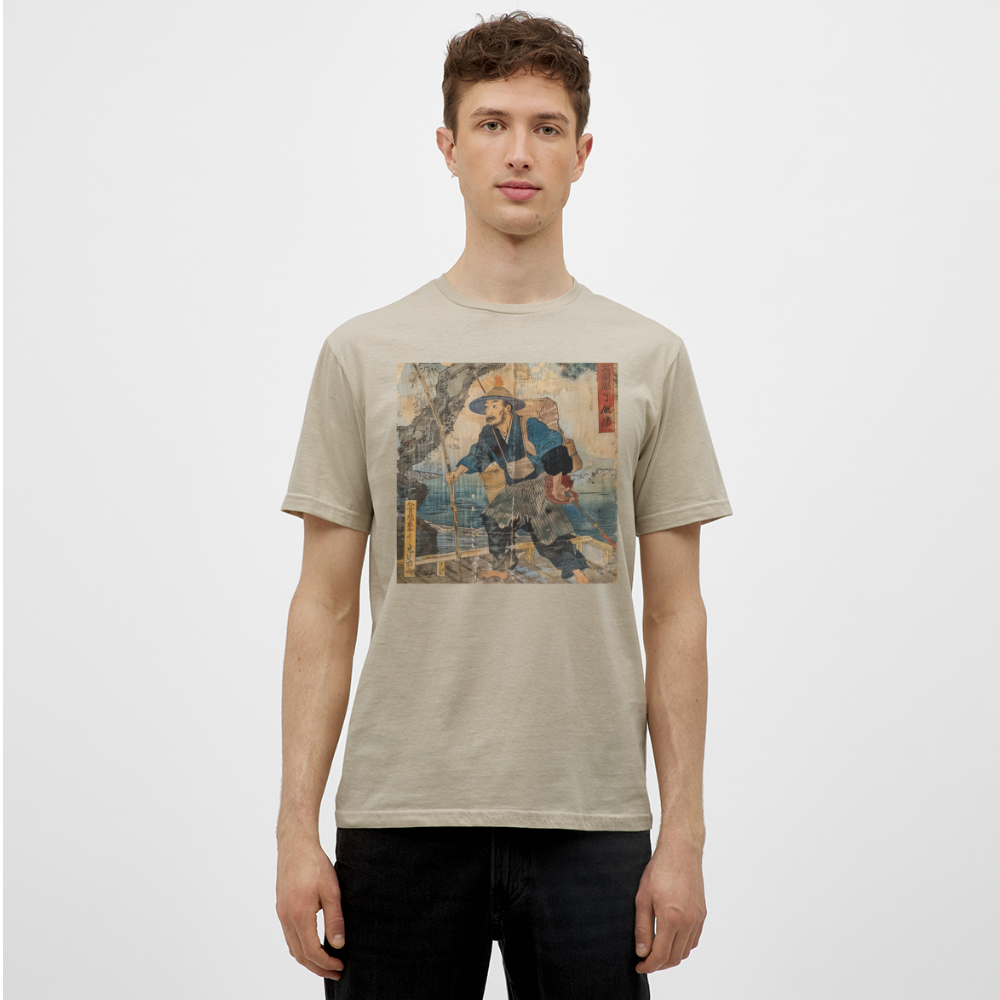 Fiskaren som bytte karriär, T-shirt herr - sandbeige