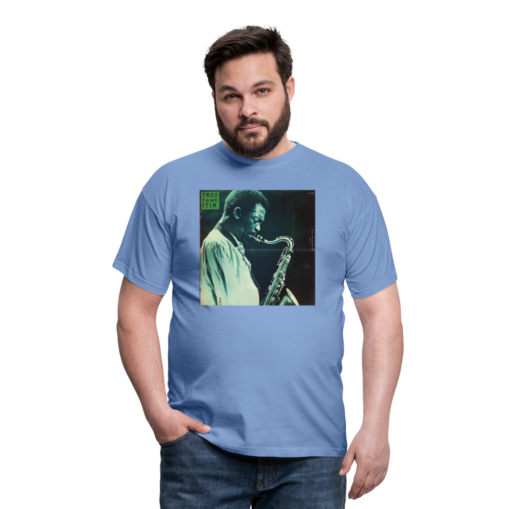 Gåtfull figur i jazzens underground, T-shirt herr - carolina blue