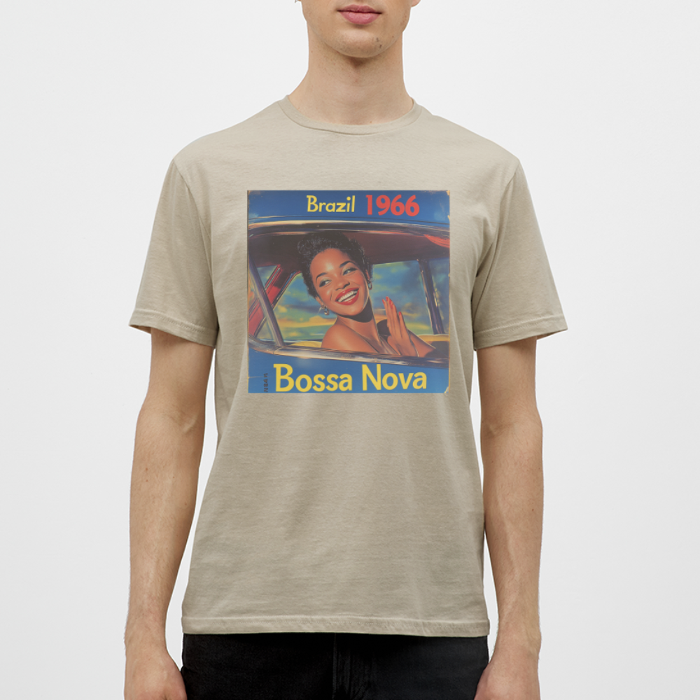 Isabela Costa, brazil 1966, T-shirt herr - sandbeige