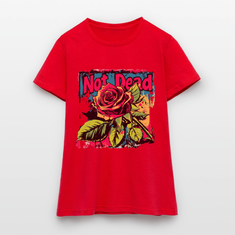 Den Eviga Rosen, T-shirt dam - röd