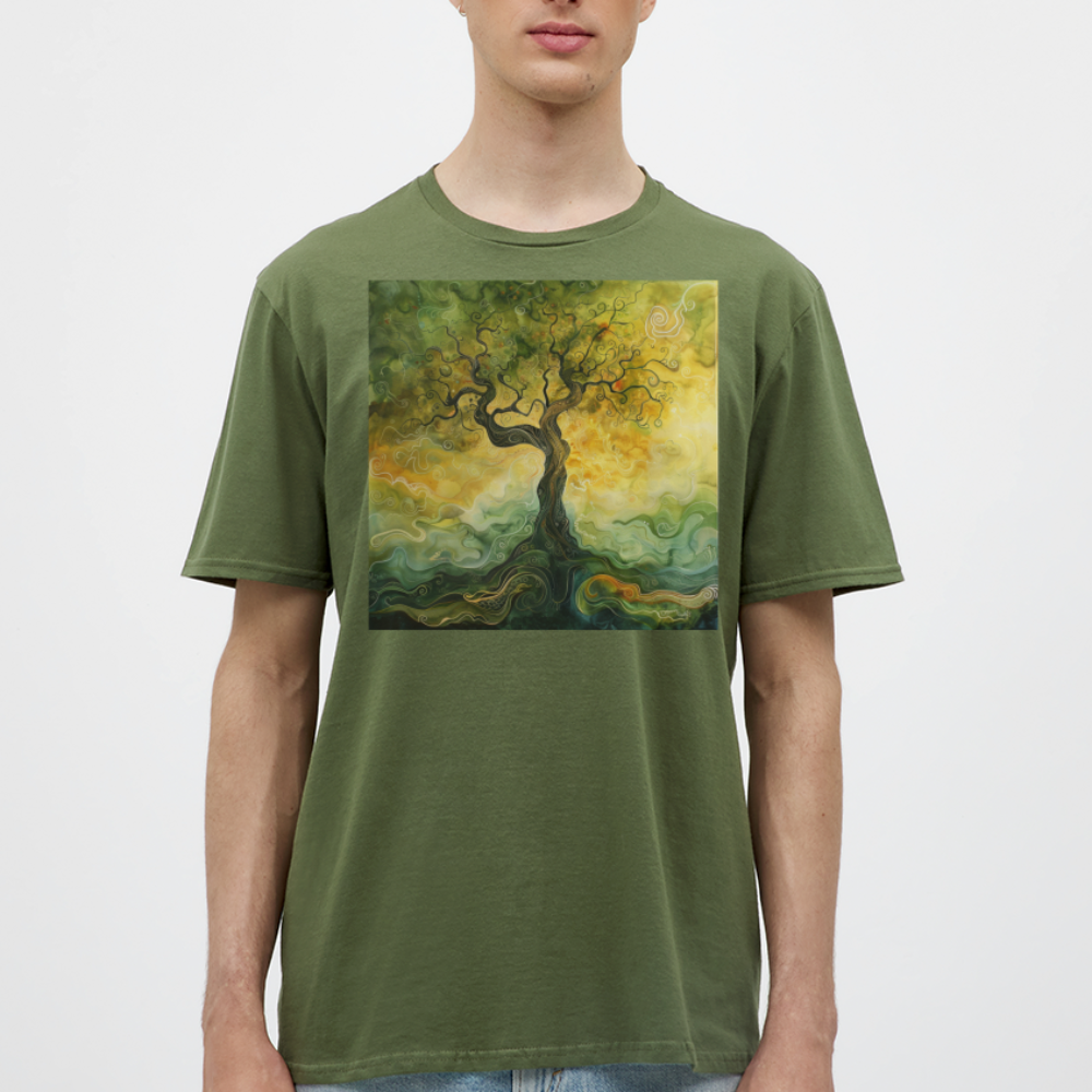 Trädets visdom, T-shirt herr - Militärgrön