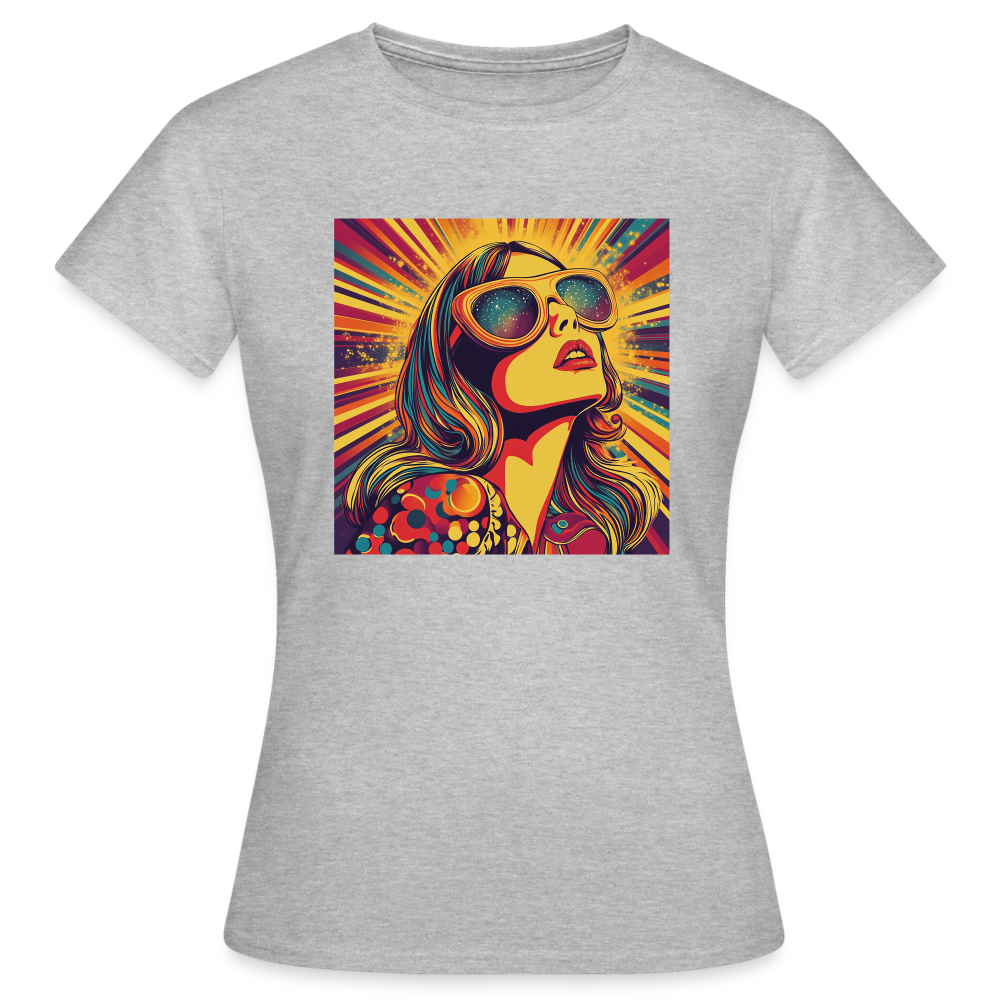 Disco Fever, T-shirt dam - gråmelerad