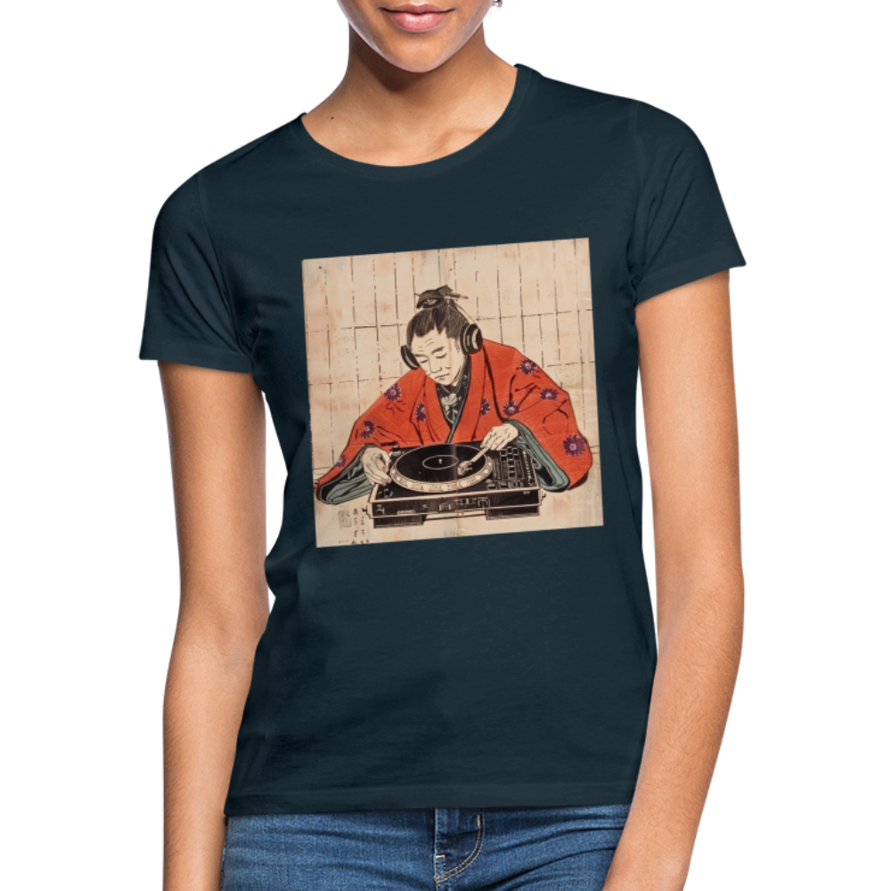Echo från Edo, T-shirt dam - marinblå