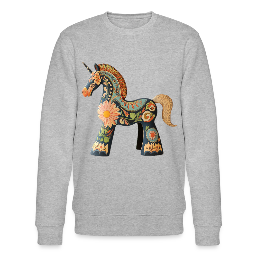 Färger av magi, Ekologisk sweatshirt CHANGER unisex från Stanley/Stella - gråmelerad
