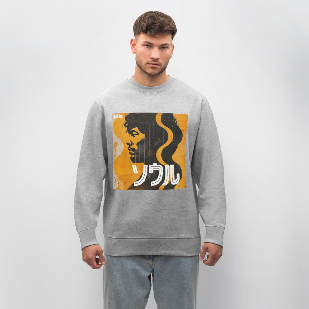 Nippon Grooves, Ekologisk sweatshirt CHANGER unisex från Stanley/Stella - gråmelerad
