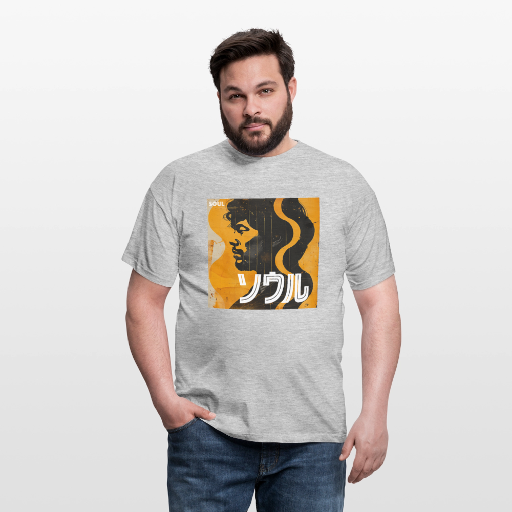 Nippon Grooves, T-shirt unisex - gråmelerad