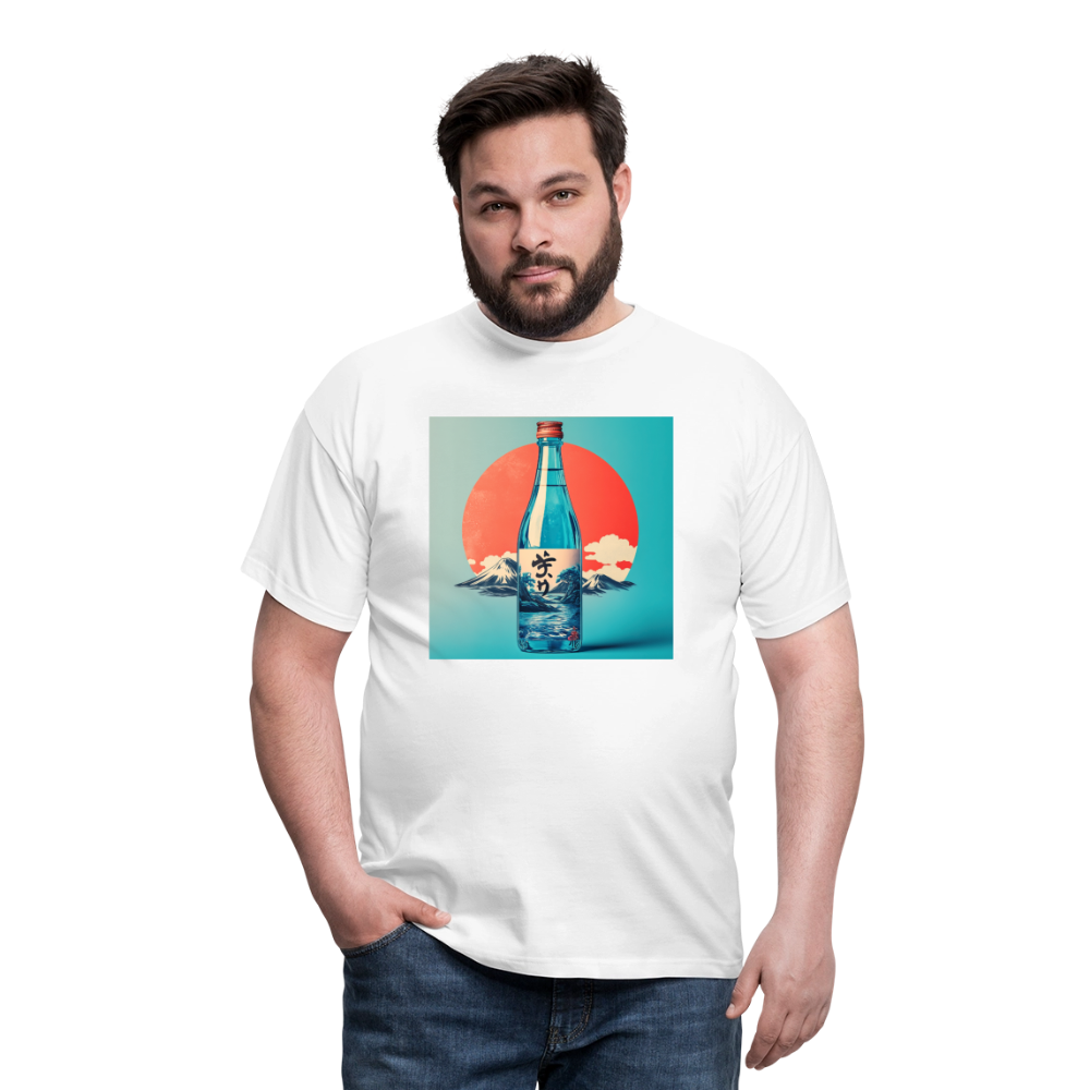 Stillhet i glas, T-shirt herr - vit