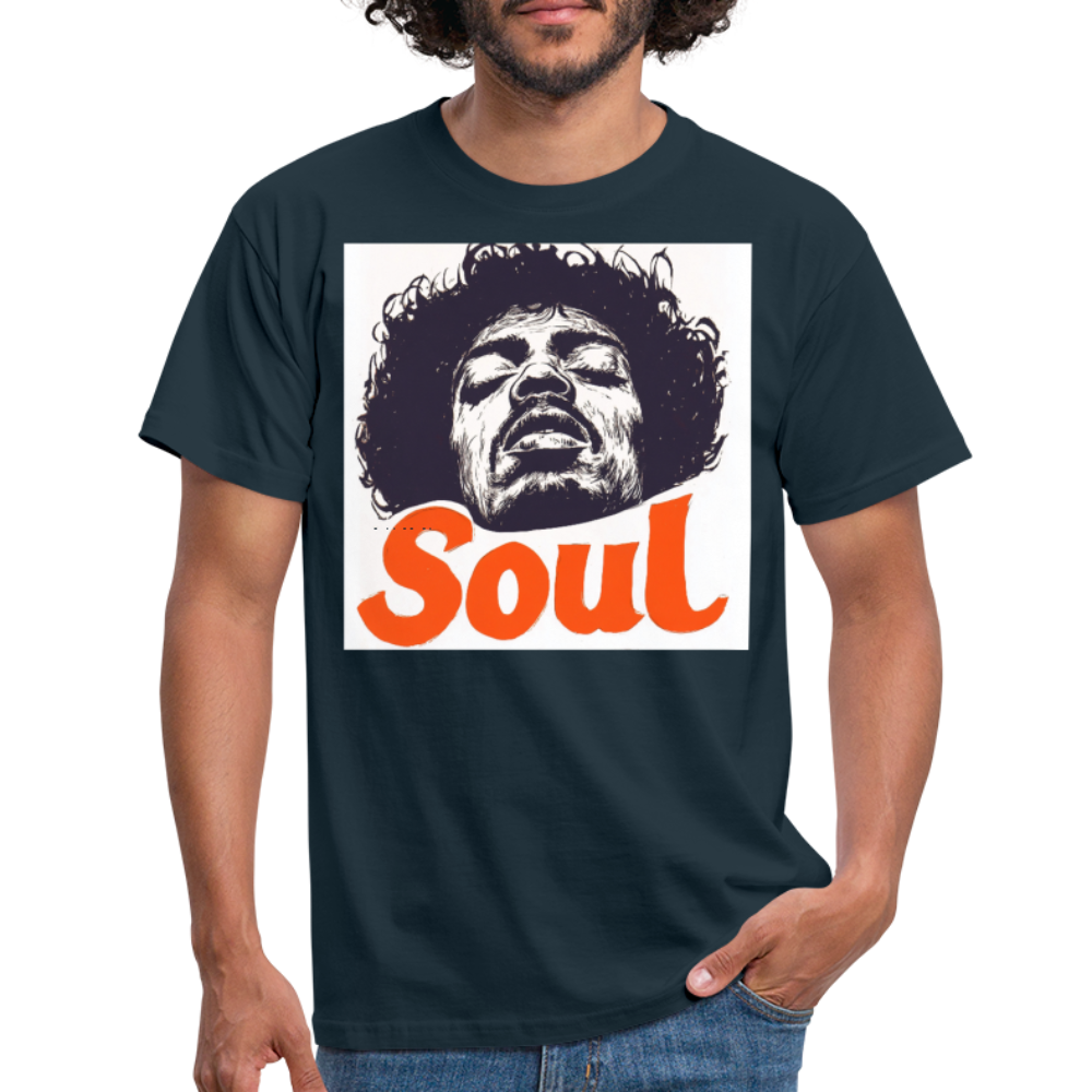 Kärlek, frihet och rättvisa, T-shirt herr - marinblå