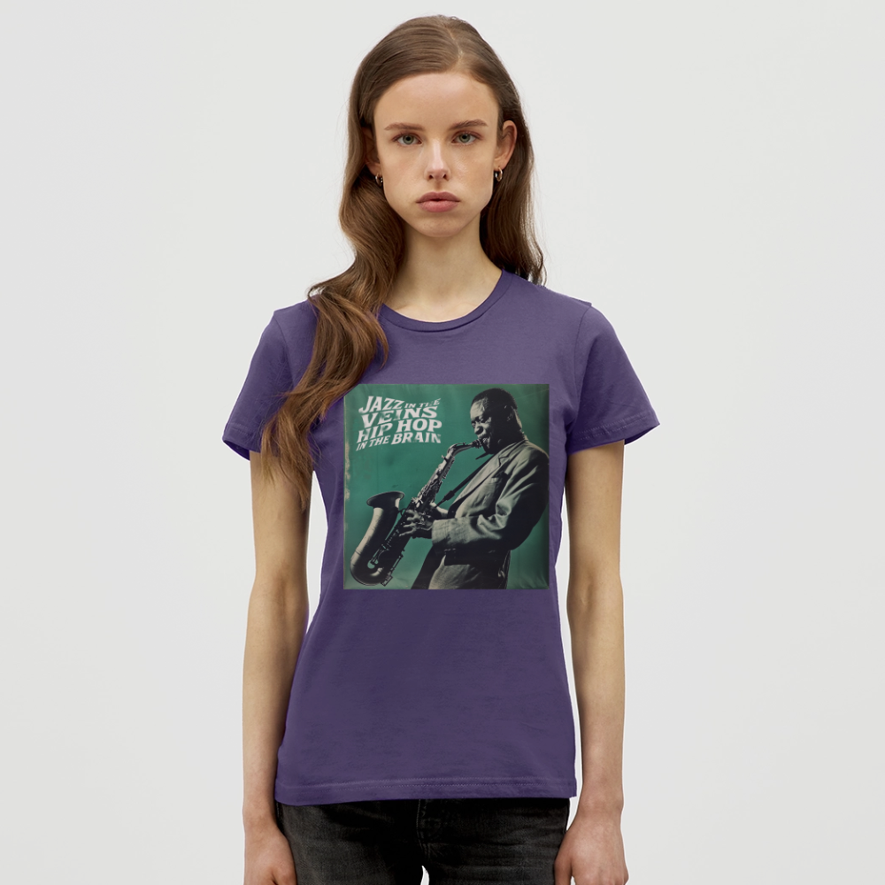 Groove in the Mind, T-shirt dam - mörklila