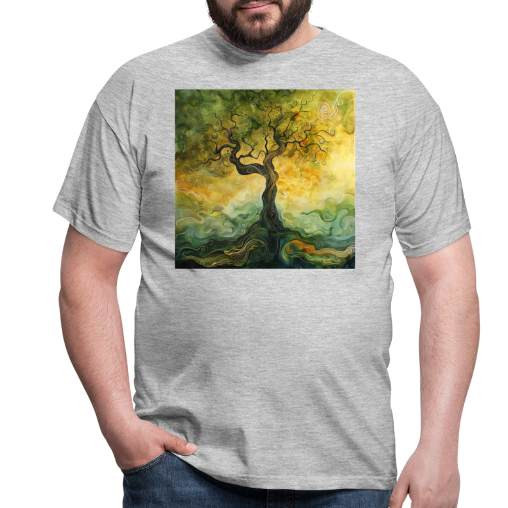 Trädets visdom, T-shirt herr - gråmelerad