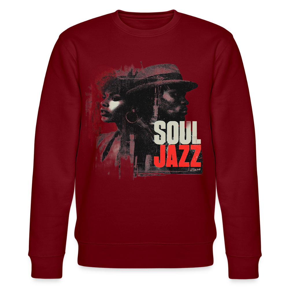 Soul Jazz Experience, Ekologisk sweatshirt CHANGER unisex från Stanley/Stella - vinröd