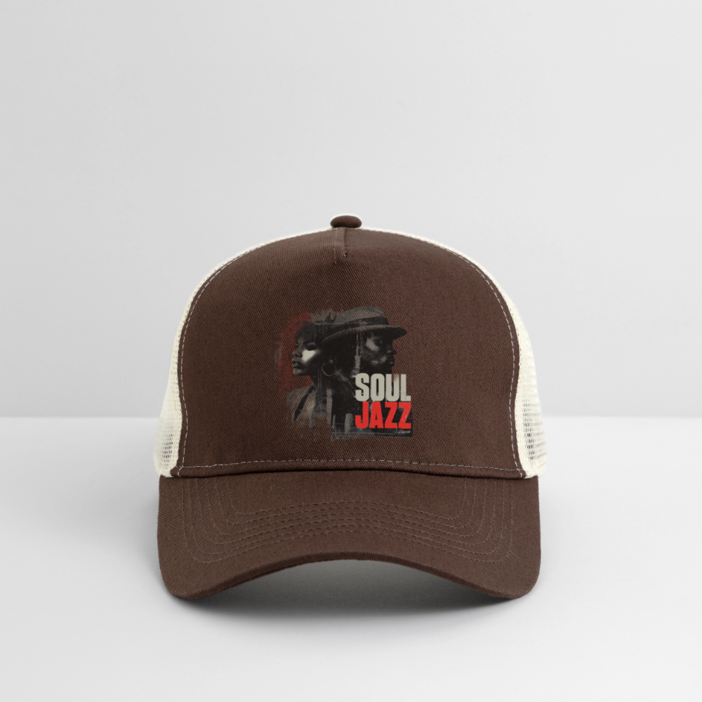 Soul Jazz Experience, Trucker Cap - brun/beige