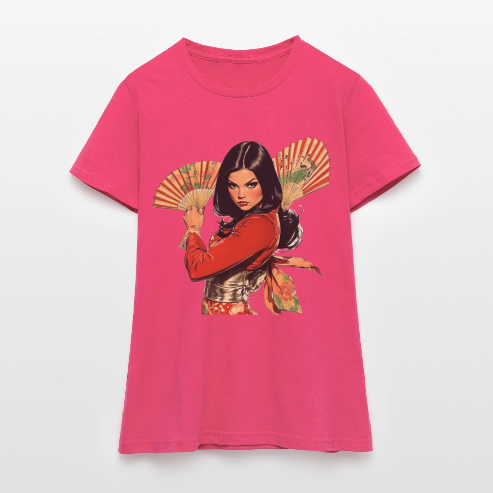 Dansen med Solfjädrar: Vindens krigare, T-shirt dam - azalea