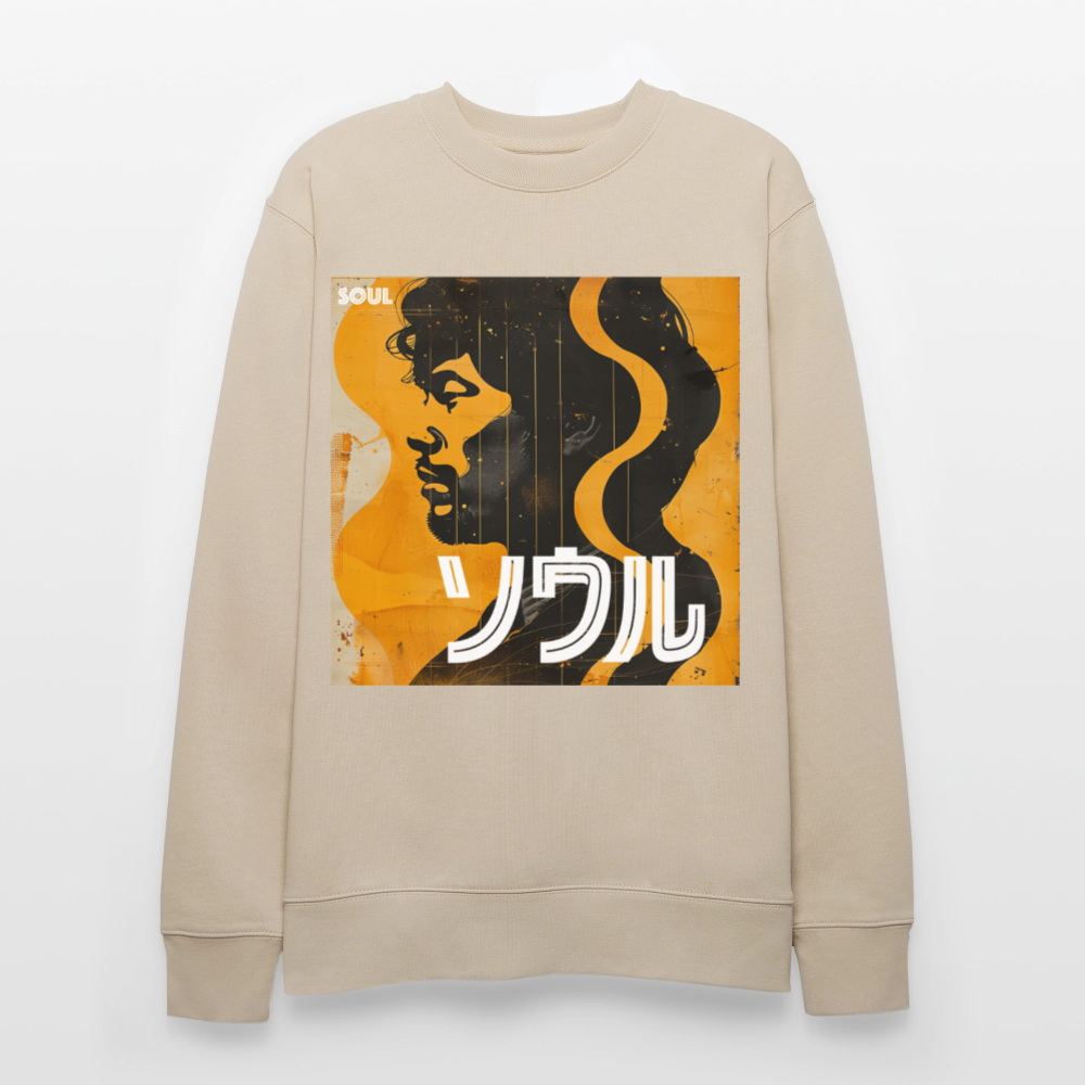 Nippon Grooves, Ekologisk sweatshirt CHANGER unisex från Stanley/Stella - beige