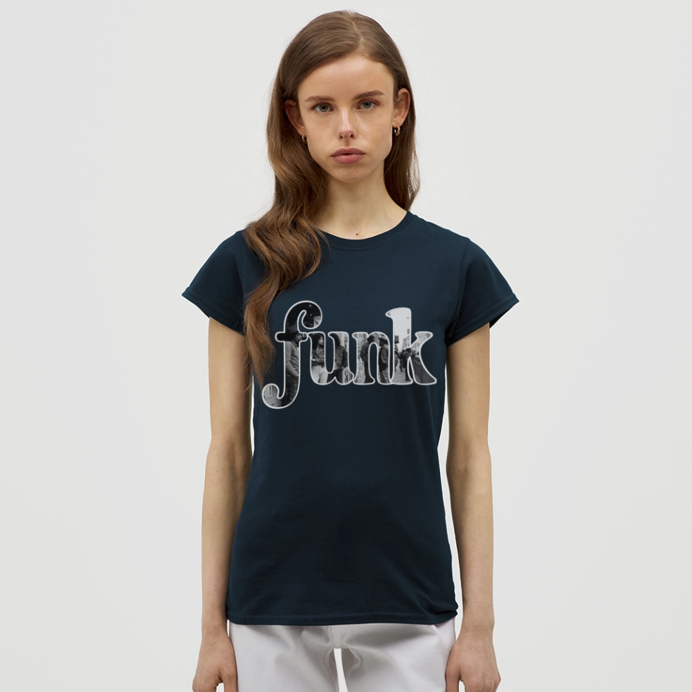 Funk Vibes, T-shirt dam - marinblå