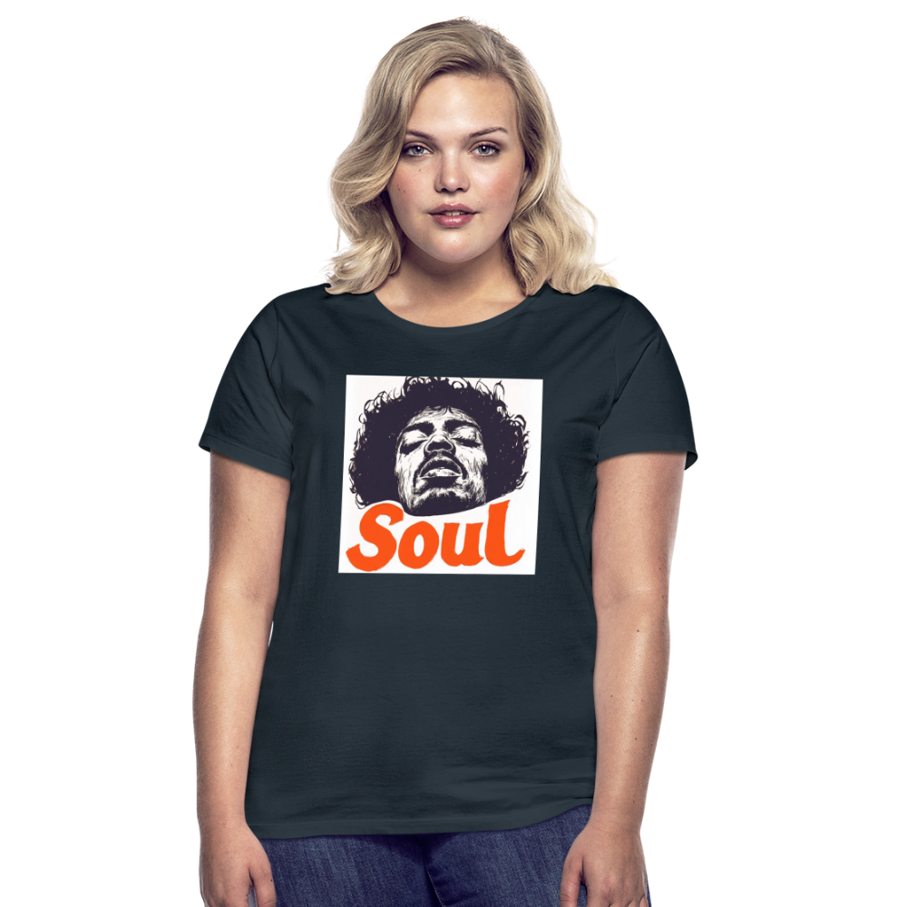 Soul, T-shirt dam - marinblå