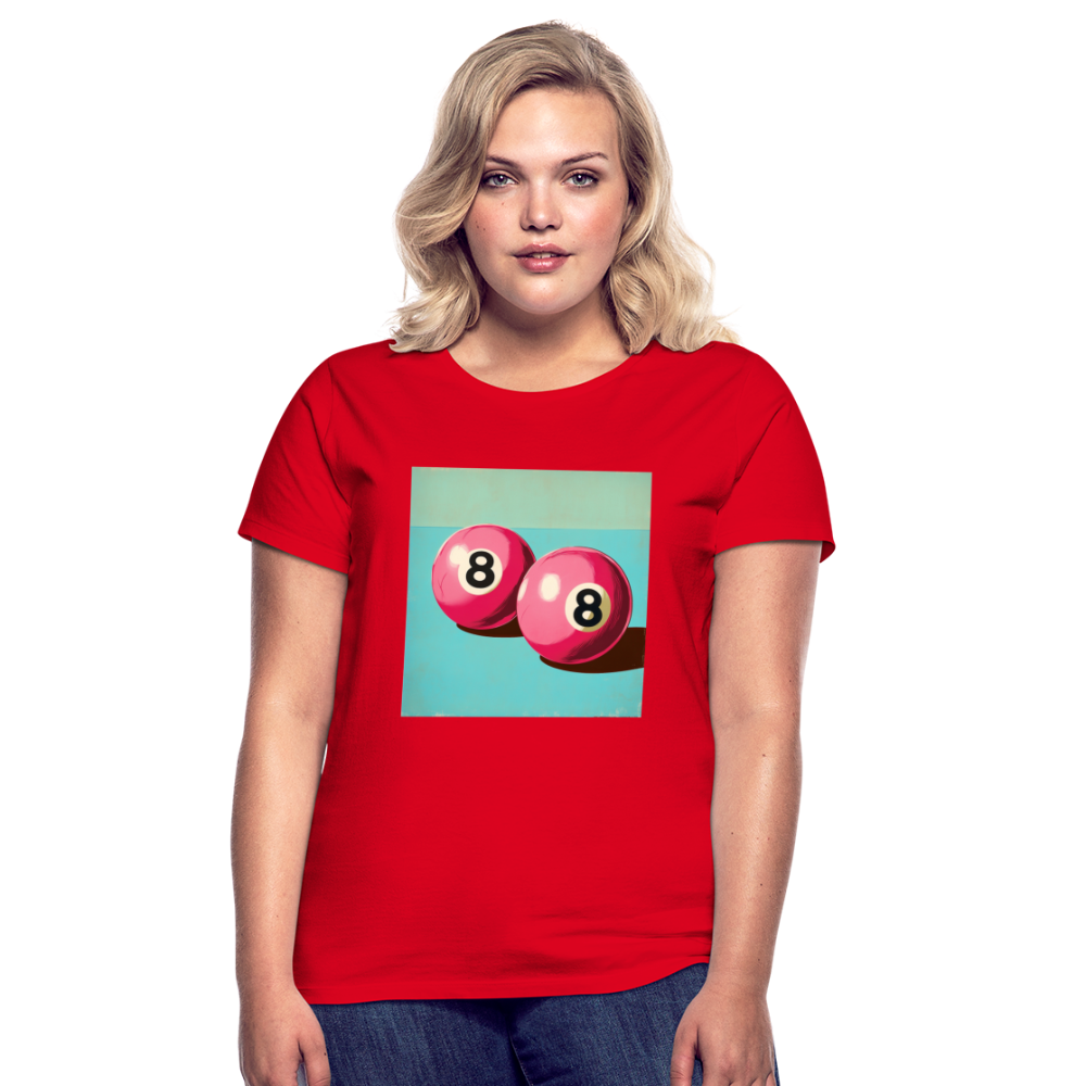 Rosa Rivaler, T-shirt dam - röd