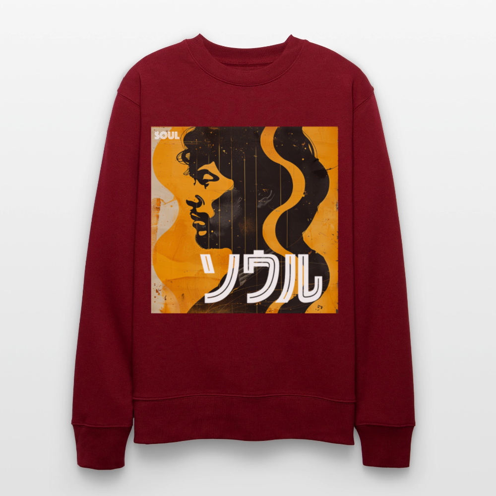 Nippon Grooves, Ekologisk sweatshirt CHANGER unisex från Stanley/Stella - vinröd