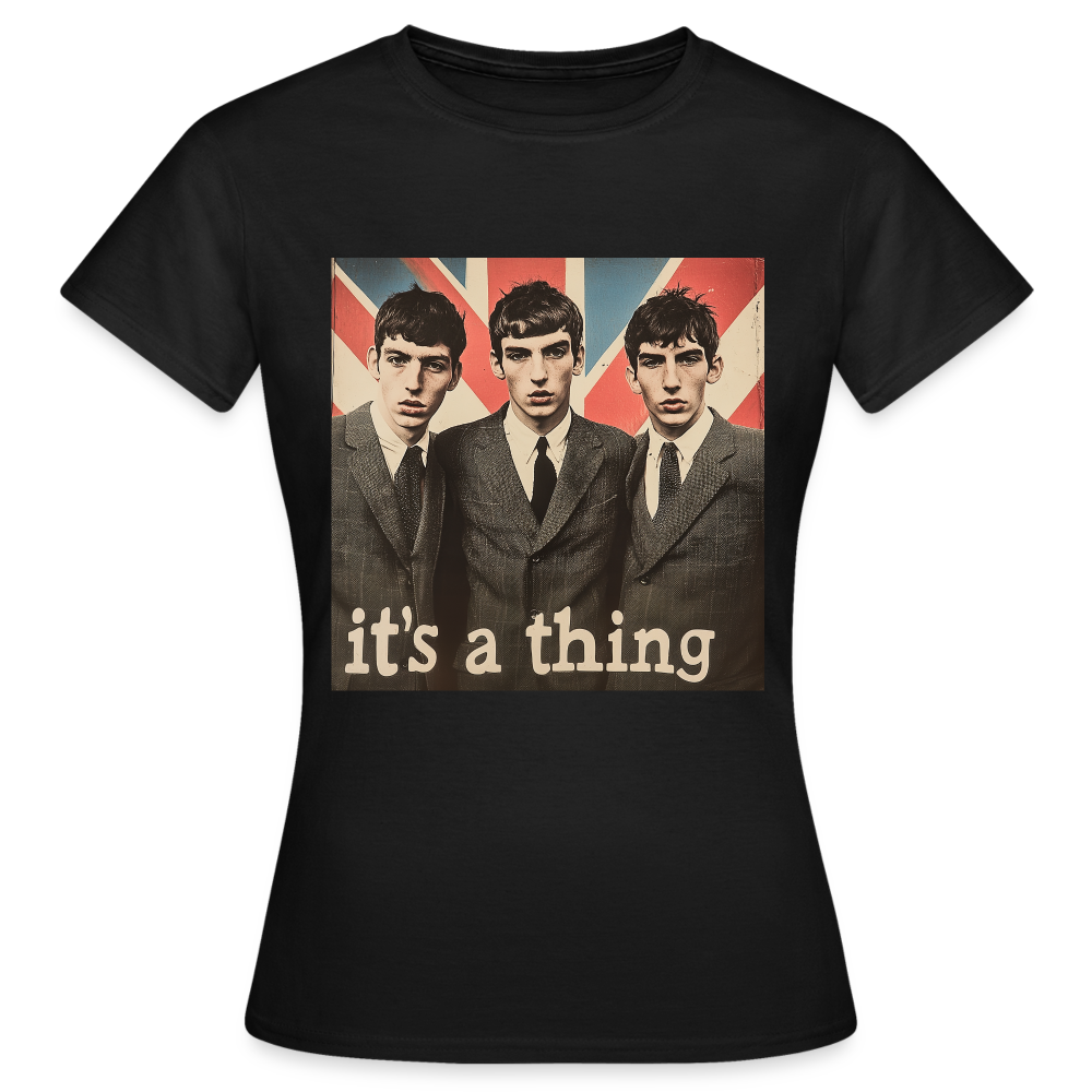 British, Bold & Unapologetic, T-shirt dam - svart