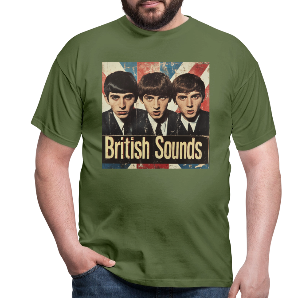 British sounds 1965, T-shirt herr - Militärgrön