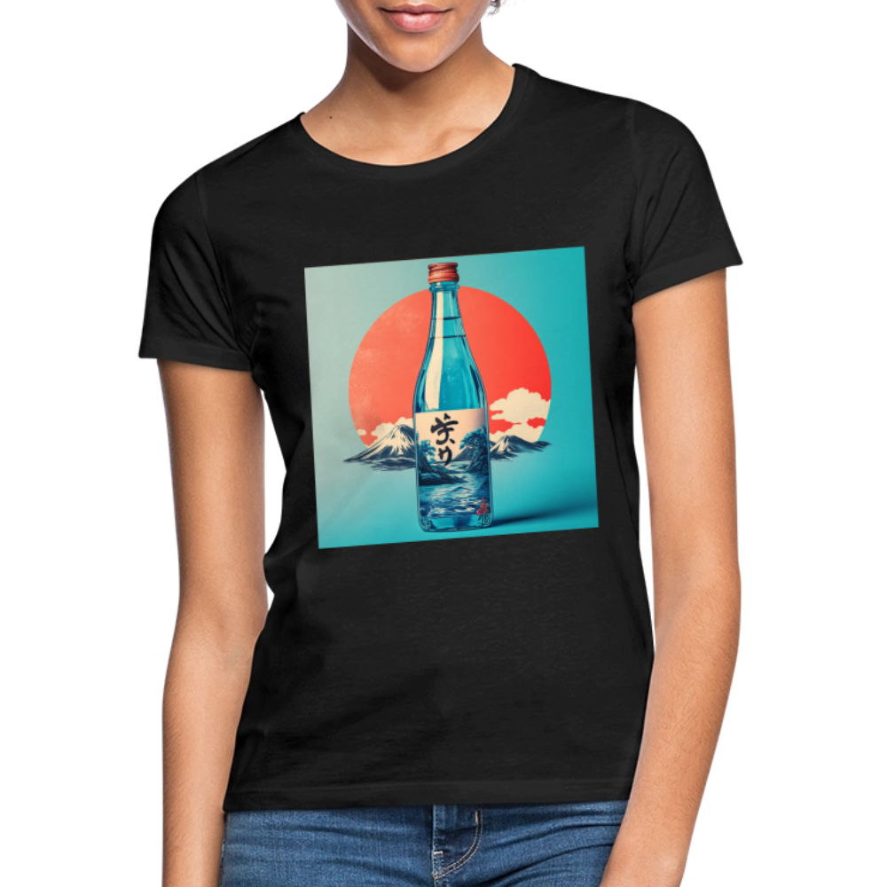 Stillhet i glas, T-shirt dam - svart