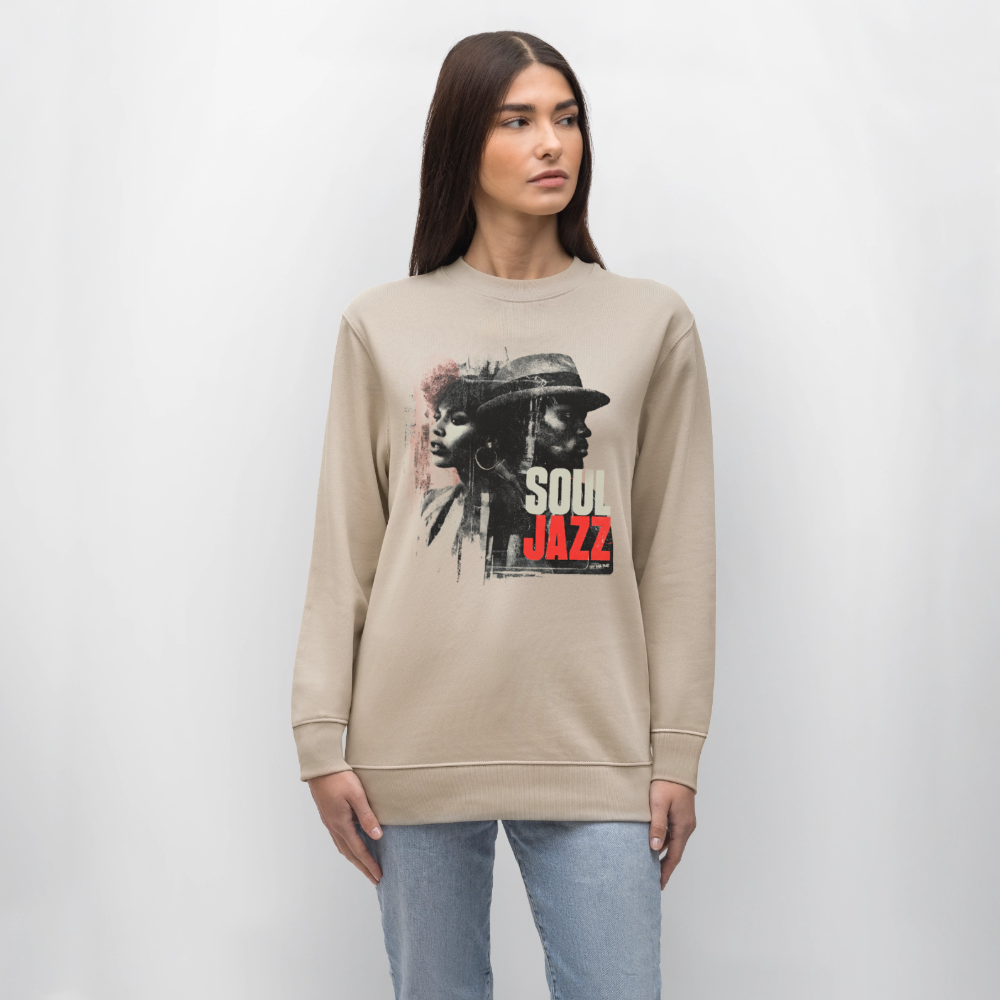 Soul Jazz Experience, Ekologisk sweatshirt CHANGER unisex från Stanley/Stella - beige