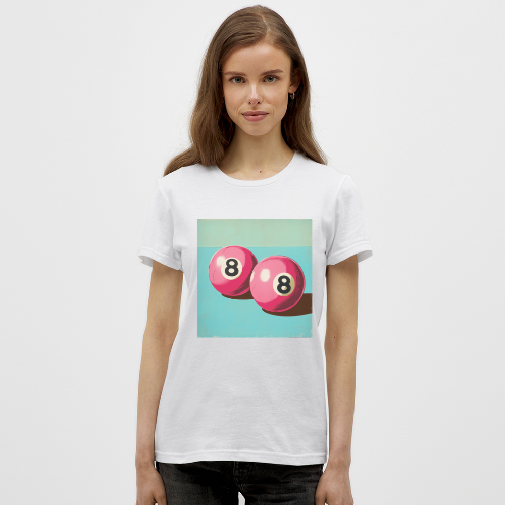 Rosa Rivaler, T-shirt dam - vit