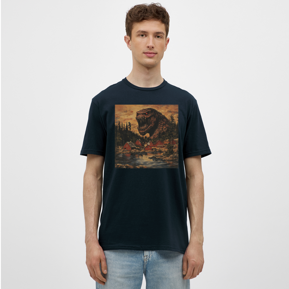 När Draken Vaknade vid Siljan, T-shirt herr - marinblå