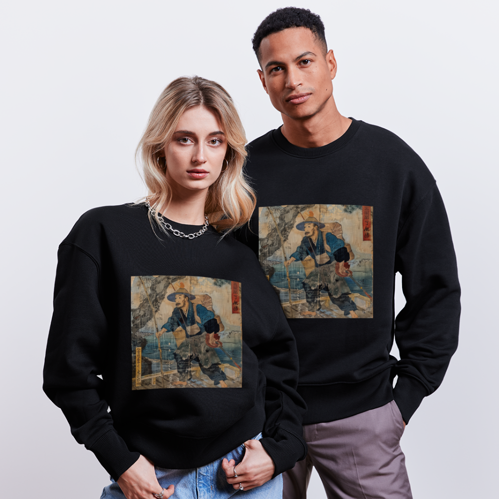 Fiskaren som bytte karriär, Ekologisk oversizetröja RADDER unisex från Stanley/Stella - svart