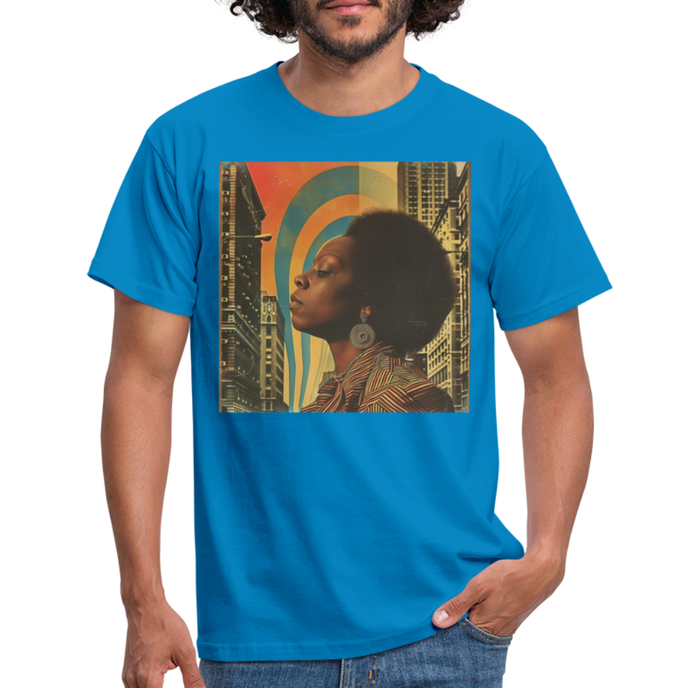 Jazz in the Moonlight, T-shirt herr - kungsblå