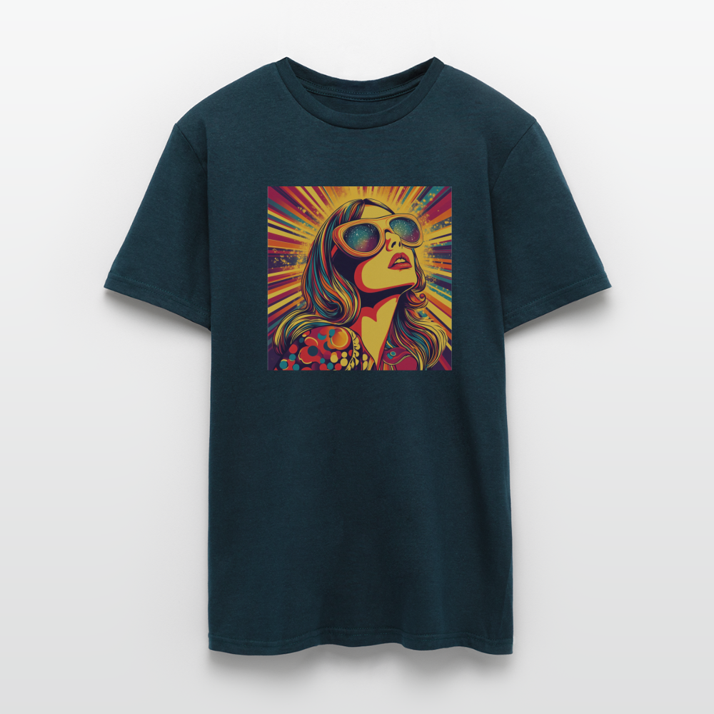 Disco Fever, T-shirt herr - marinblå