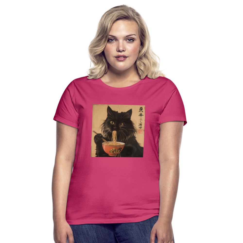 Kejsarens Katt och Ramens Hemlighet, T-shirt dam - azalea