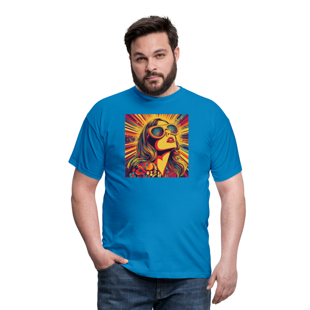 Disco Fever, T-shirt herr - kungsblå
